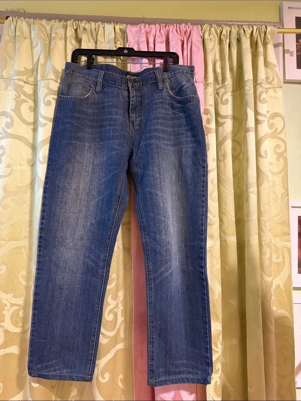 Michael Kors Women's Straight Leg Jeans in Blue Wash